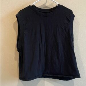 Pact Black Muscle Tee for Women